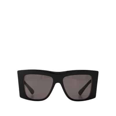 Rechthoekige Zonnebril - Zwart/Grijs Bottega Veneta , Black , Dames