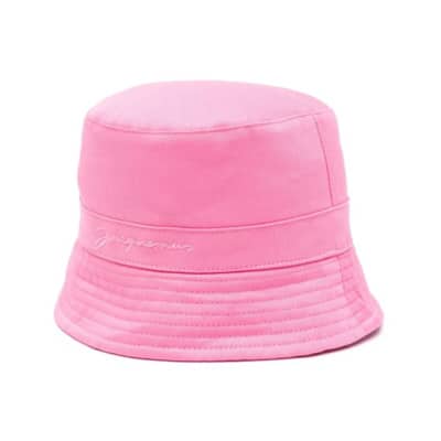 Roze Katoenen Twill Weefsel Cap Jacquemus , Pink , Dames