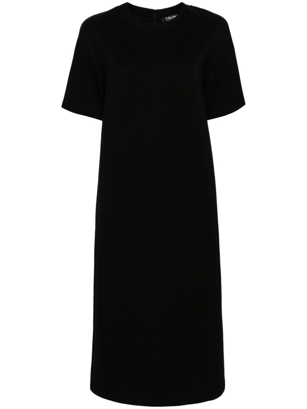 'S Max Mara Midi-jurk met korte mouwen - Zwart