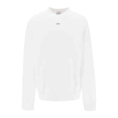 Skate Sweatshirt met Off Logo Off White , White , Heren