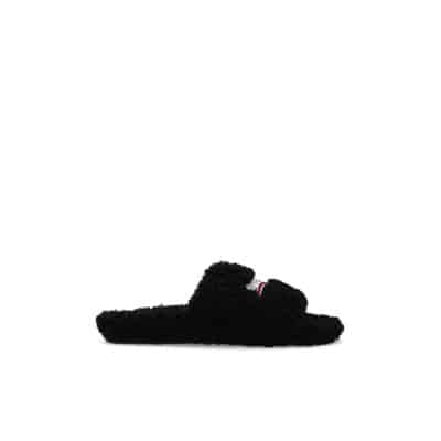 Slippers met logo Balenciaga , Black , Heren
