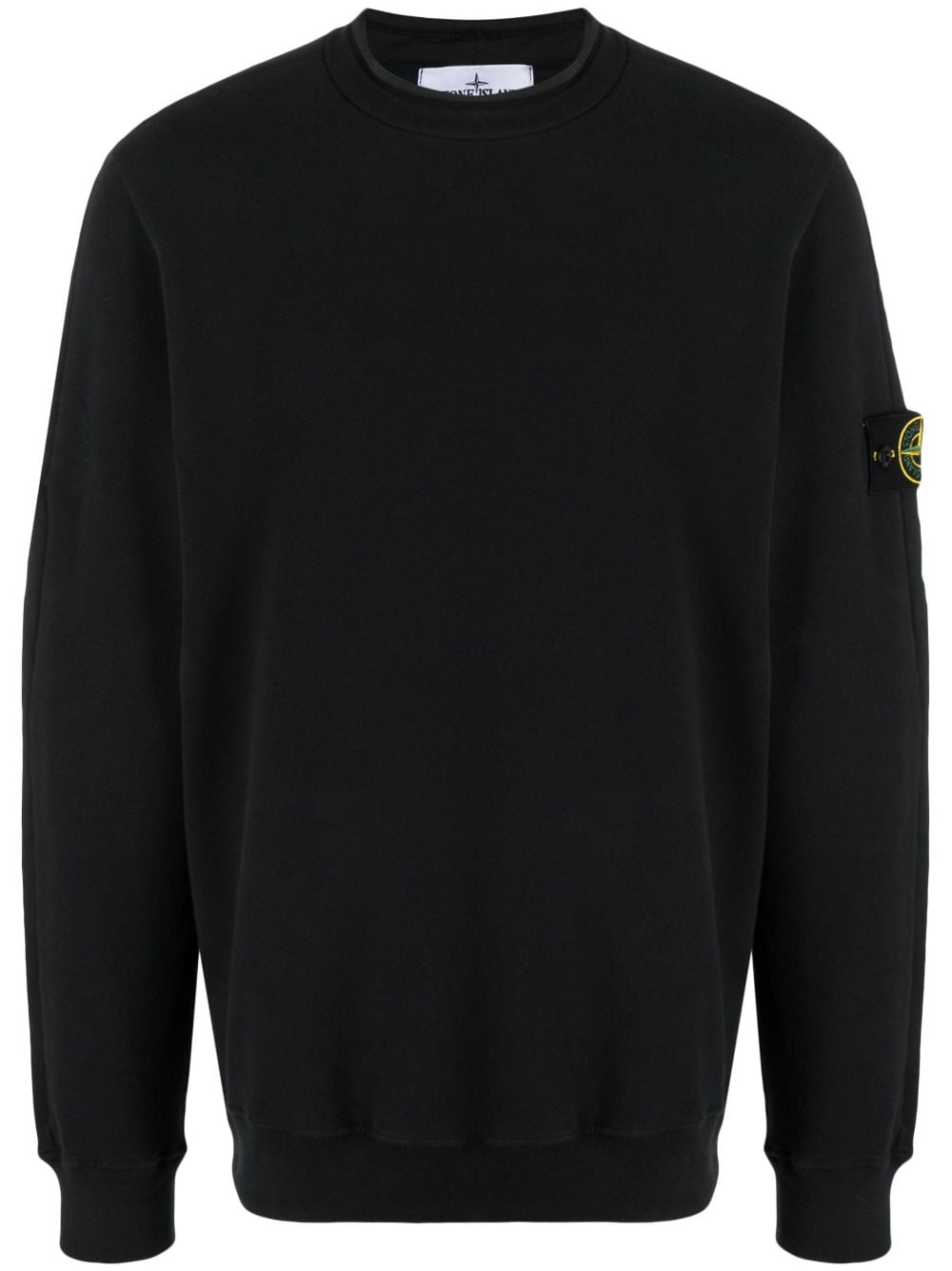 Stone Island Sweater met Compass-logo - Zwart