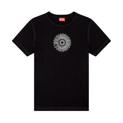 T-Shirts Diesel , Black , Heren