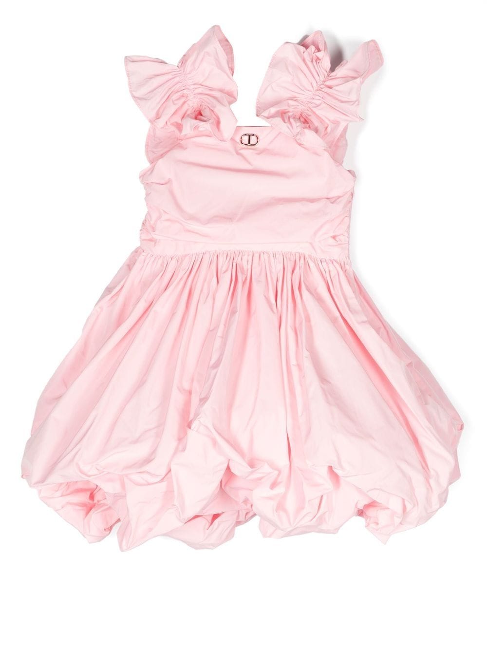 TWINSET Kids Mouwloze jurk - Roze
