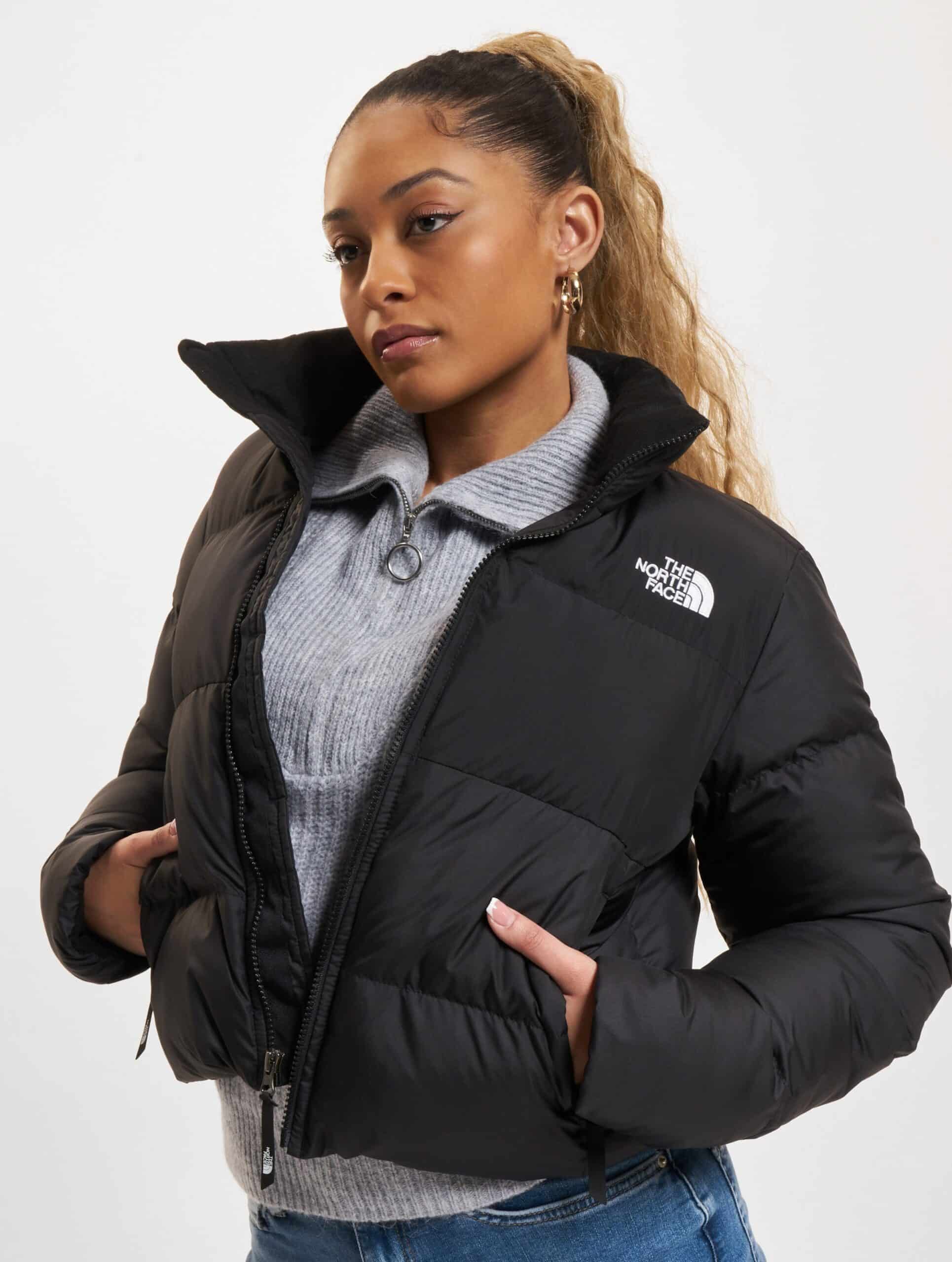 The North Face Cropped Saikuru Puffer Jackets Frauen,Unisex op kleur zwart, Maat XL
