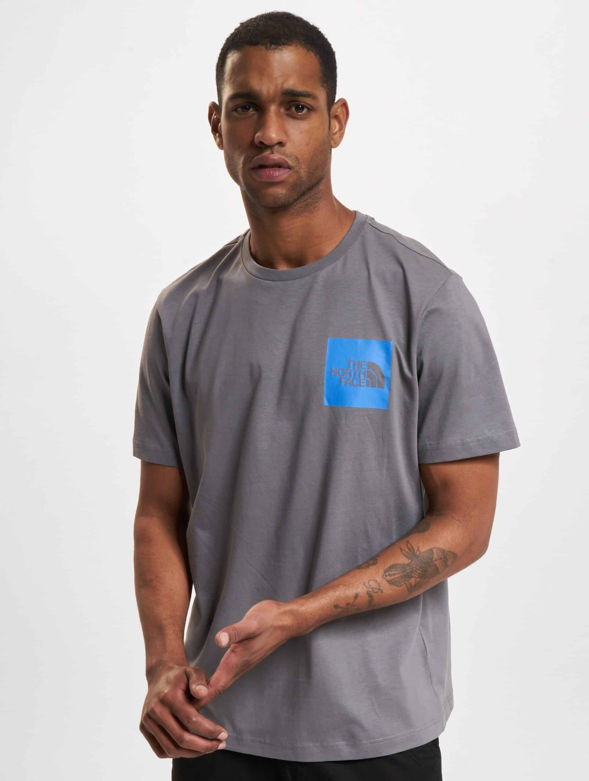 The North Face Fine T-Shirts Männer,Unisex op kleur grijs, Maat L
