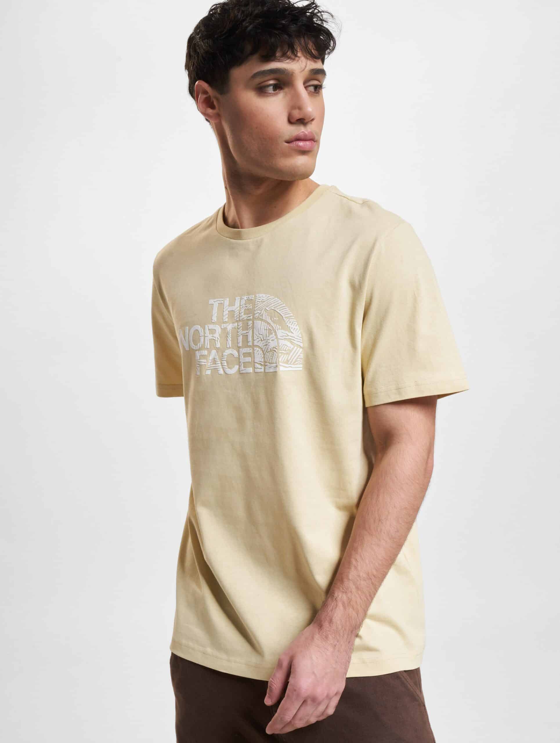 The North Face Woodcut Dome T-Shirts Männer,Unisex op kleur beige, Maat S