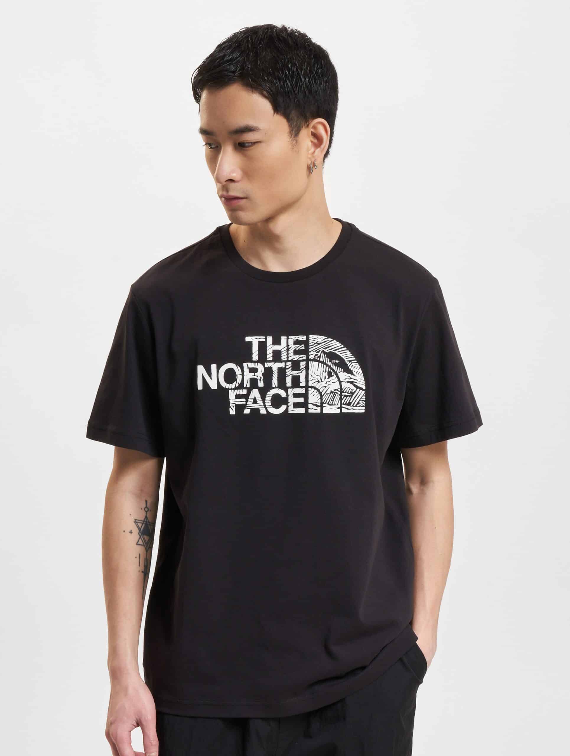 The North Face Woodcut Dome T-Shirts Männer,Unisex op kleur zwart, Maat XL