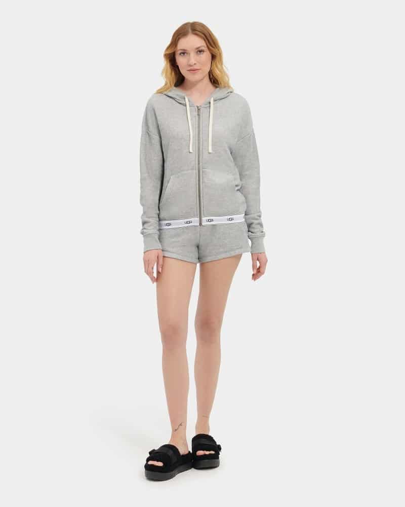 UGG® Sena hoodie voor Dames in Grey, Maat M, Katoenmix