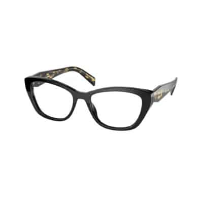 Upgrade je bril met stijlvolle Pr19Wv-S-Ab1O1 kattenoogbrillen Prada , Black , Unisex