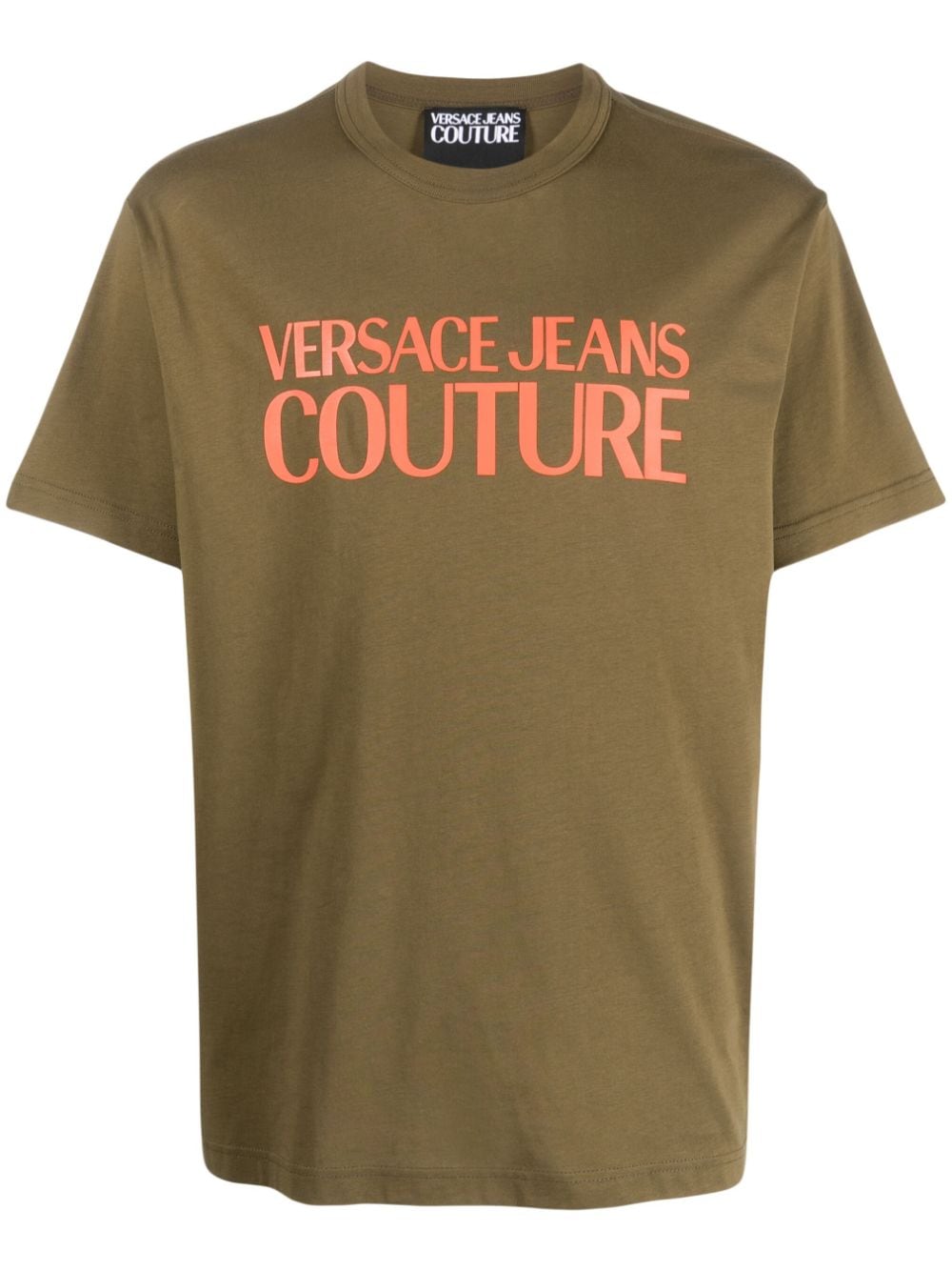 Versace Jeans Couture T-shirt met logoprint - Groen