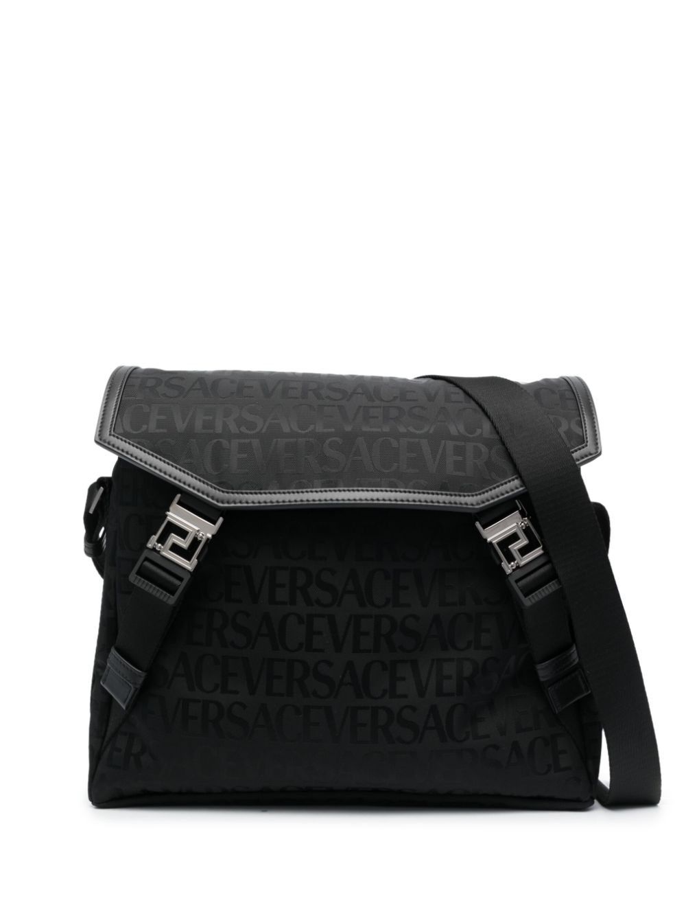 Versace Tas met logoprint - Zwart