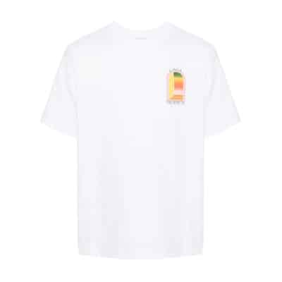 Wit Organisch Katoenen T-Shirt Casablanca , White , Heren