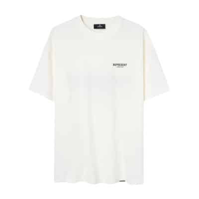 Witte T-shirt met print Represent , White , Heren