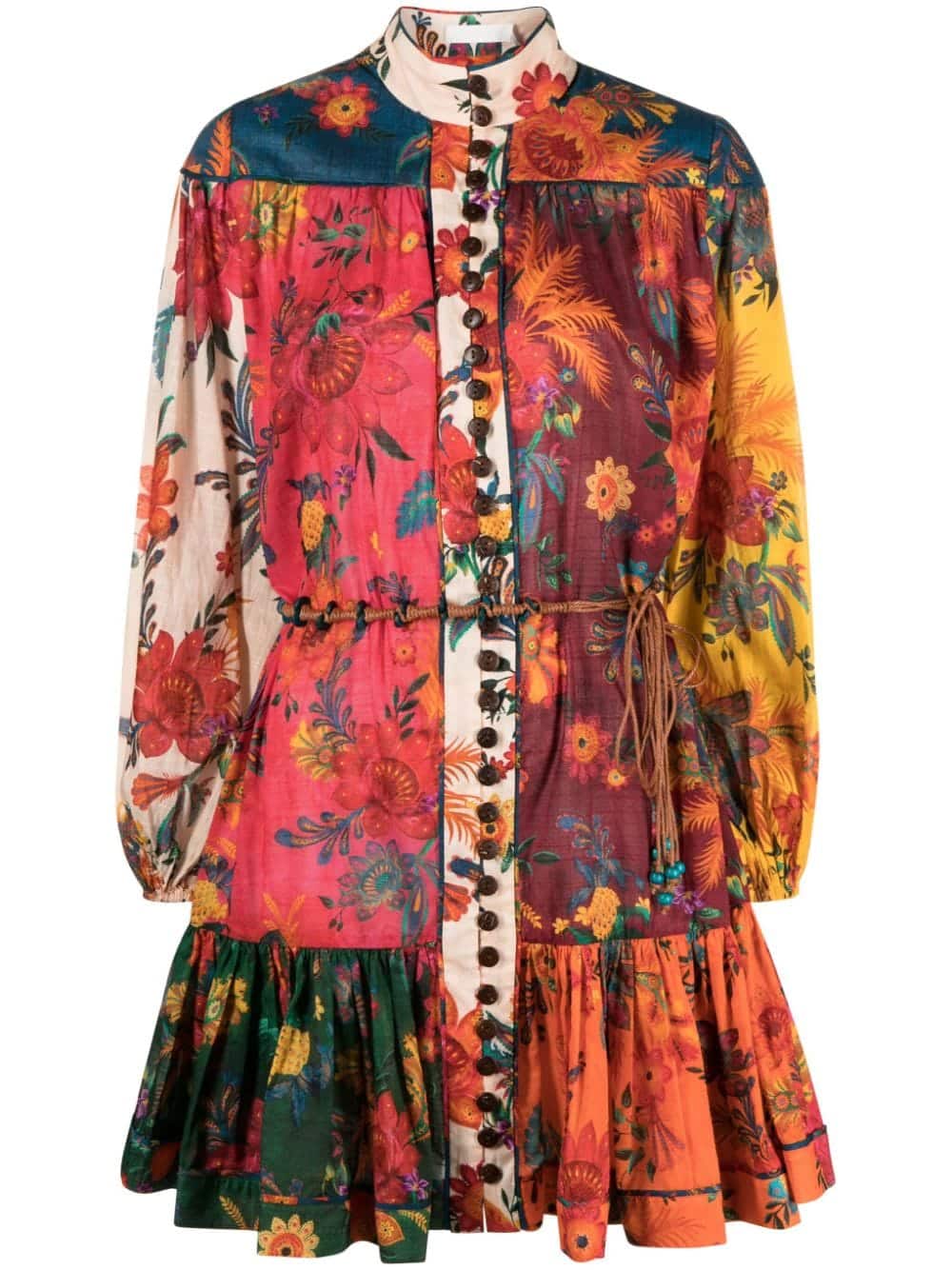 ZIMMERMANN Mini-jurk met bloemenprint - Rood