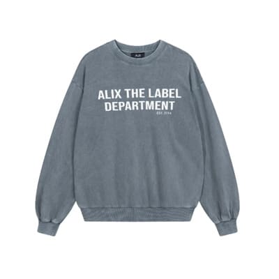 Zwaar Gewassen Sweatshirt Alix The Label , Gray , Dames