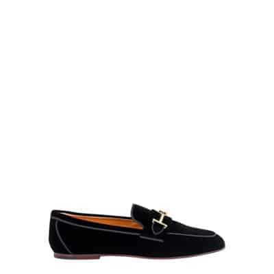 Elegante Velvet Loafers voor Dames Tod's , Black , Dames